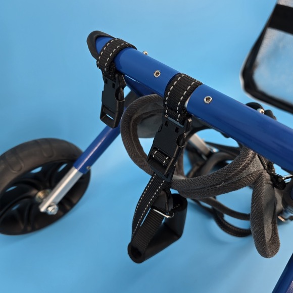 Virbraroo Dog EXTRA SMALL Wheelchair for Back Leg Adjustable Support Cart 9-14" - Picture 10 of 10